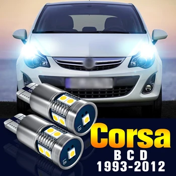 2vnt LED Šalinimo Lemputė, Stovėjimo Žibintas Opel Corsa B C D 1993-2012 2004 M. 2005 M. 2006 m. 2007 m. 2008 M. 2009 M. 2010 M. 2011 M. Priedai