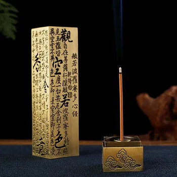 Antikvariniai vertikalus smilkalų degiklis agarwood smilkalų smilkalų linija, smilkalų sėdynės patalpų santalas lauke arbatos ceremonija kūrybos papuošalus