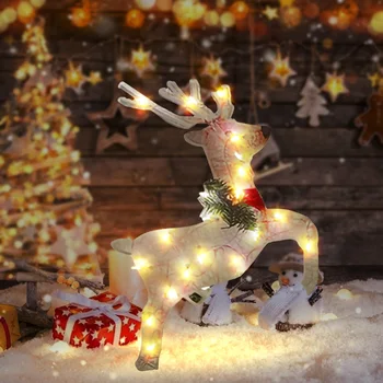 LED Lauko Statula, Šviesos Baterija Siluetas Ekrane Lempos Lengvas Montavimas Kieme Ornamentu Lempos Kalėdos Kalėdų Dekoracijos