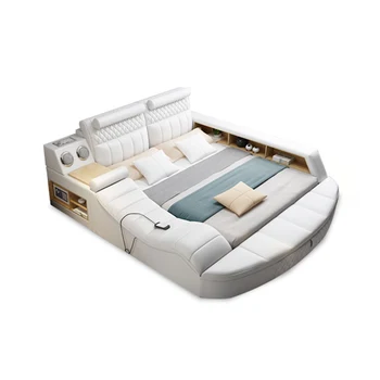 oda lova rėmo camas miegamasis кровать двуспальная dega lovos سرير muebles de dormitorio мебель cama masažas saugus garsiakalbis, USB