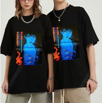 Perfect Blue Marškinėliai Vyrams 100% Medvilnės Crazy Marškinėlius Įgulos Kaklo Satoshi Kon Anime 1997 Tees Viršūnes Dovanų Idėjos