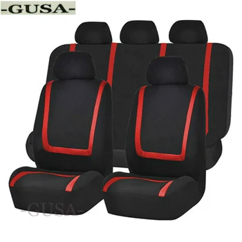 (Priekinis + Galinis) Universalus GUSA automobilių sėdynių užvalkalai Aud visi modeliai a3 a8, a4 b7 b8 b9 q7 q5, a6 c7 a5 q3 automobilio stilius GUSA