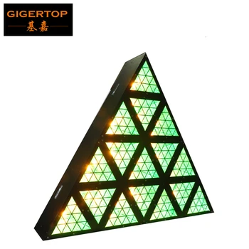 TIPTOP, Trikampio Formos, Led Pikselių Fono Apšvietimo DMX Valdymo 5/12/64CH Goden Spalva RGB 3IN1 Matricos Efektas Splicable Shell