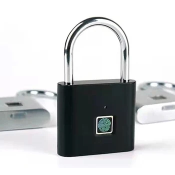 USB Įkrovimo Smart Keyless pirštų Atspaudų Elektros Užraktas IP65 Vandeniui Anti-Theft Saugumo Spynos, Durų Bagažo Užraktas
