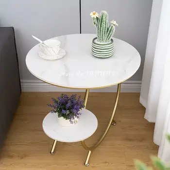 Šiaurės minimalistinio roko šiferis marmuro staliukas gyvenamasis kambarys sofos pusėje kabineto apskritojo stalo miegamojo pusėje stalo escritorios mesa