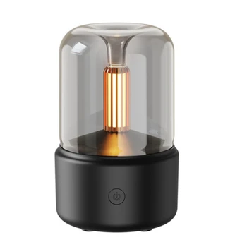 Žvakių šviesoje Aromato Difuzorius Nešiojamų 120ml skersmens Oro Drėkintuvas šalto Rūko Maker Fogger 8-12 Valandų Su LED Šviesos Naktį